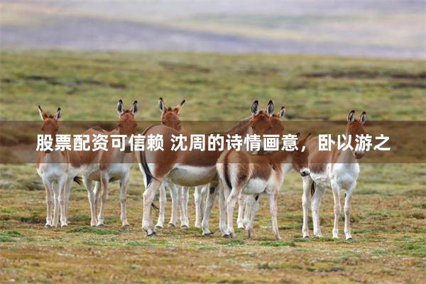 股票配资可信赖 沈周的诗情画意，卧以游之